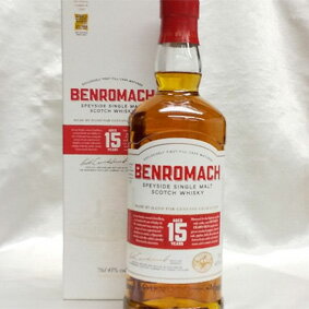 ベンロマック15年 箱付き（並行品）/700ml/43度/オフィシャル Benromach Aged 15 Years スコッチウイスキー/シングルモルト/スペイサイド Single Highland Malt Scotch Whisky