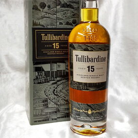 タリバーディン 15年　箱付き（並行品）/700ml/43度/オフィシャル Tullibardine Aged 15 Years スコッチウイスキー/シングルモルト/ハイランド Single Malt Scotch Whisky