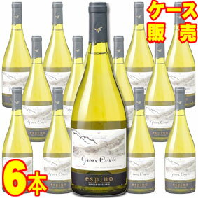 【送料無料】エスピノ　グラン　キュヴェ　シャルドネ　750ml　6本セット　ケース販売【正規品・取り寄せ品】 ウィリアム フェーヴル チリワイン/白ワイン/辛口/750ml×6【ケース売り】【業務用】