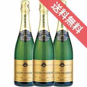 楽天ヒグチワイン Higuchi Wine【送料無料】ジョセフ　デプロワジョセフ・デプロワ　ブリュット　3本セットJoseph Desprois Brutフランスワイン/シャンパーニュ/シャンパン/辛口/750ml×3【楽天 通販 販売】【まとめ買い 業務用にも！】