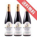 【送料無料】ブルゴーニュ　ピノ・ノワール　ハーフボトル　3本セット　Bourgogne Pinot Noir 375ml　J.P.マルシャン/フランスワイン/ブルゴーニュ/赤ワイン/ミディアムボディ/中口/375ml×3　【楽天 通販 販売】【まとめ買い 業務用にも】