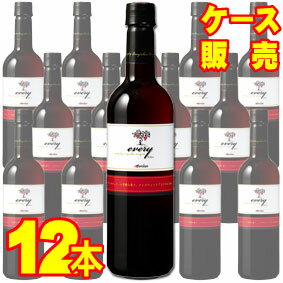  エブリィ　ペットボトル　赤　720ml　12本セット・ケース販売 国産ワイン/赤ワイン/ミディアムボディ/中口/720ml×12