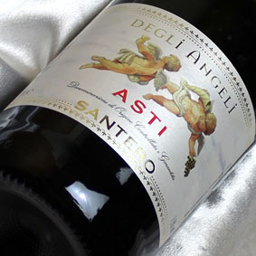 【送料無料】サンテロ天使のアスティ　6本セット Santero Asti Spumante　イタリアワイン/ピエモンテ/スパークリングワイン/甘口/750ml×6 【スパークリングワイン甘口】【泡 発泡】
