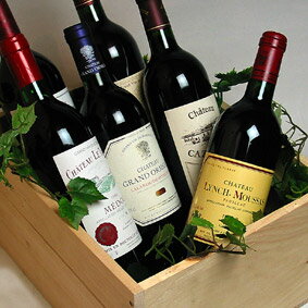 木箱付き コンクール金賞 ボルドー 赤ワイン 4種が各3本 12本セット 有名格付けのもの 左岸の格上産地 ワイン評価誌高得点 飲み頃熟成品