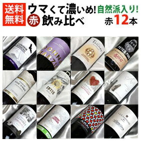 楽天ヒグチワイン Higuchi Wine■□送料無料□■　自然派6本入り ウマくて 濃いめ！ 赤ワイン飲み比べ12本セットVer.14　飲みごたえのあるミディアムボディ ギフト・贈り物にも、デイリーにも【赤ワインセット 12本セット】【送料込み・送料無料】【楽天 通販 販売】