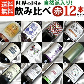 楽天ヒグチワイン Higuchi Wine■□送料無料□■　自然派赤ワイン　フランス・イタリア・スペイン、ニューワールドから飲み比べ12本セットVer.8　ビオロジックワインもたくさん！【赤ワインセット】【自然派ワイン ビオワイン 有機ワイン bio オーガニックワインセット】【オンライン飲み会】