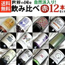 ■□送料無料□■ 自然派赤ワイン フランス イタリア スペイン ニューワールドから飲み比べ12本セットVer.8 ビオロジックワインもたくさん！【赤ワインセット】【自然派ワイン ビオワイン 有機ワイン bio オーガニックワインセット】【オンライン飲み会】