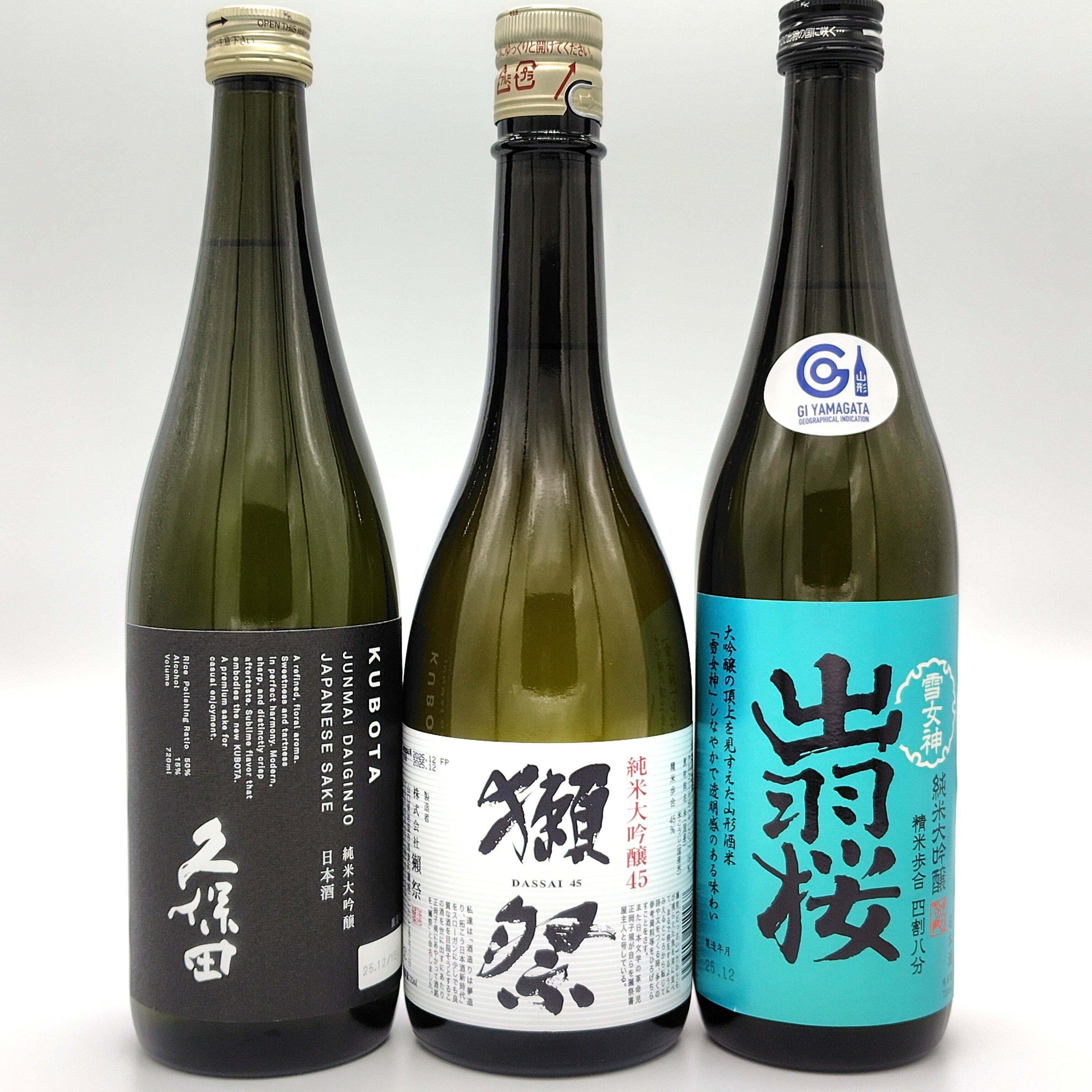 【日本酒 利き酒師厳選！】純米大吟醸 飲み比べセット 6 《 獺祭 / 久保田 / 出羽桜 》純米大吟醸酒 日本酒飲み比べ　各720ml　/　贈答　家飲み　ギフト　プレゼント　御祝　御礼　内祝　お誕生日　御中元　御年賀　お正月　御歳暮　敬老の日　父の日　母の日