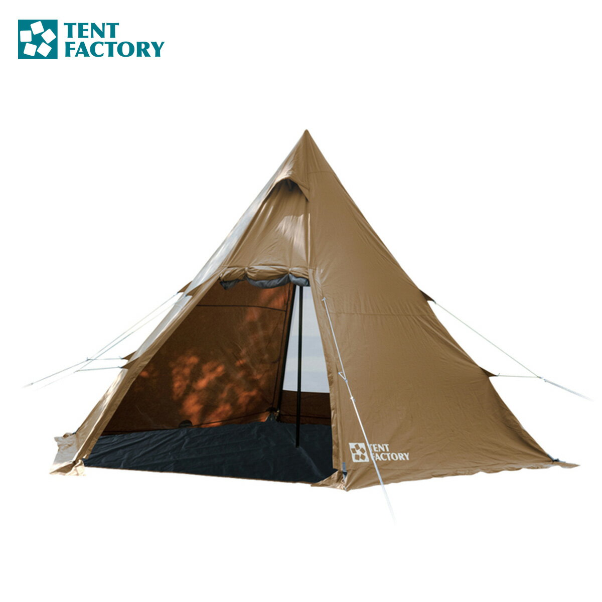 テントファクトリー TENT FACTORY Hi-TCワンポールテントRG（TF-TCP6RG DBE）460×390×280(h)cm アウトドアキャンプ