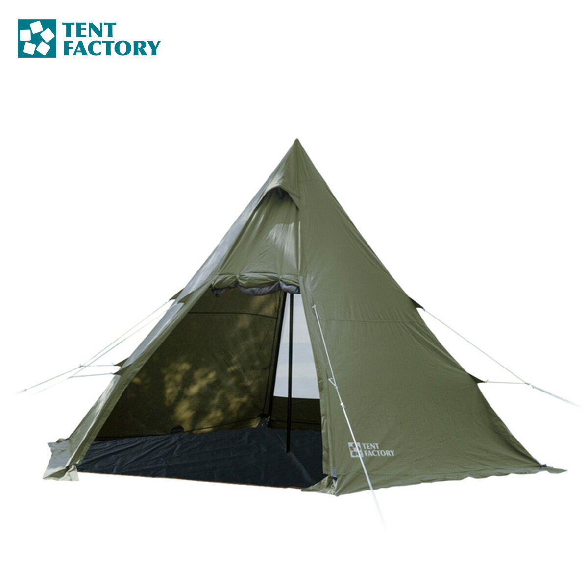 テントファクトリー TENT FACTORY Hi-TCワンポールテントRG（TF-TCP6RG MG）460×390×280(h)cm アウトドアキャンプ