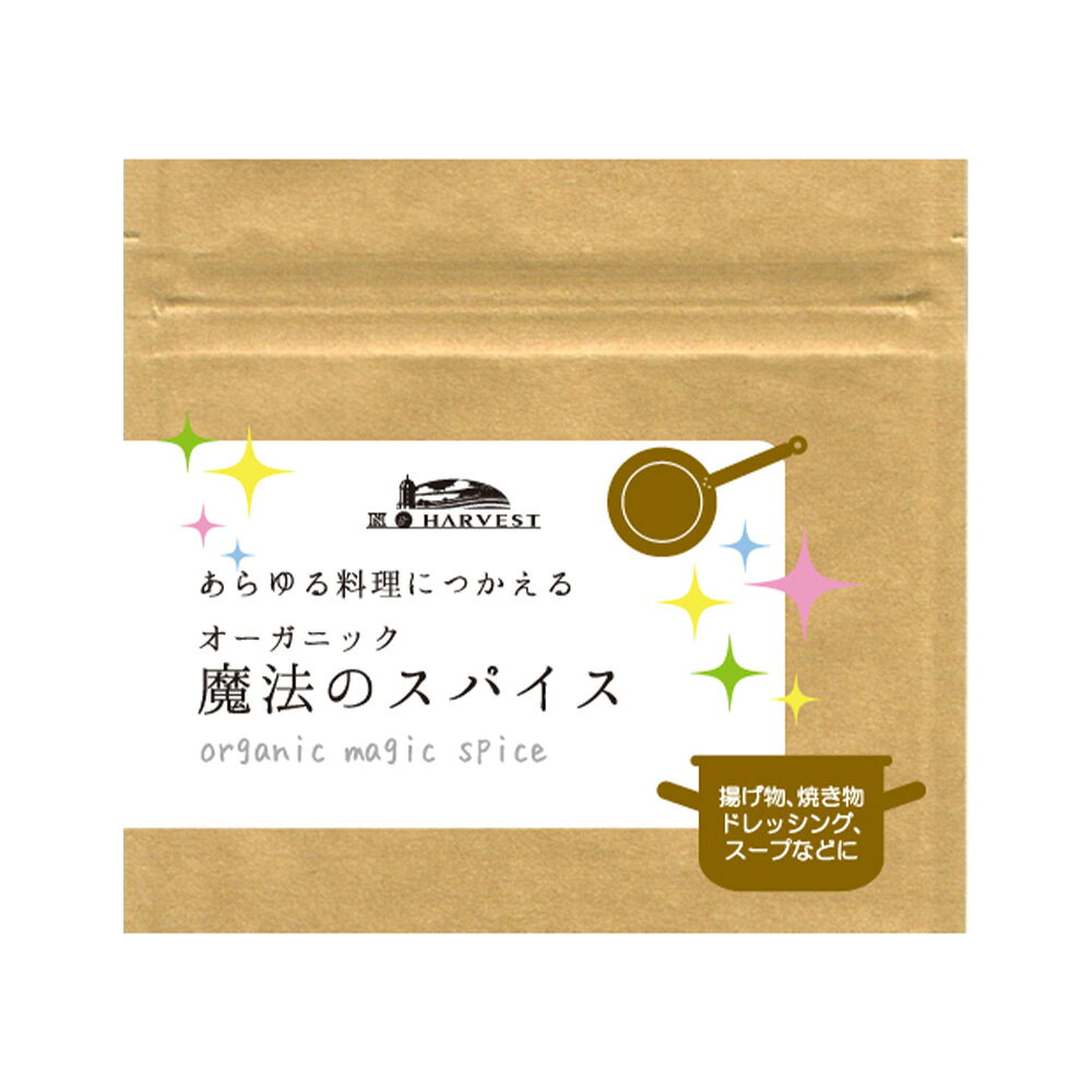 【 エヌ・ハーベスト 】 オーガニック魔法のスパイス 25g / 有機 スパイス オーガニック 万能スパイス hihirose-10022731 ヒロセネットショップ楽天市場店 パッケージ画像