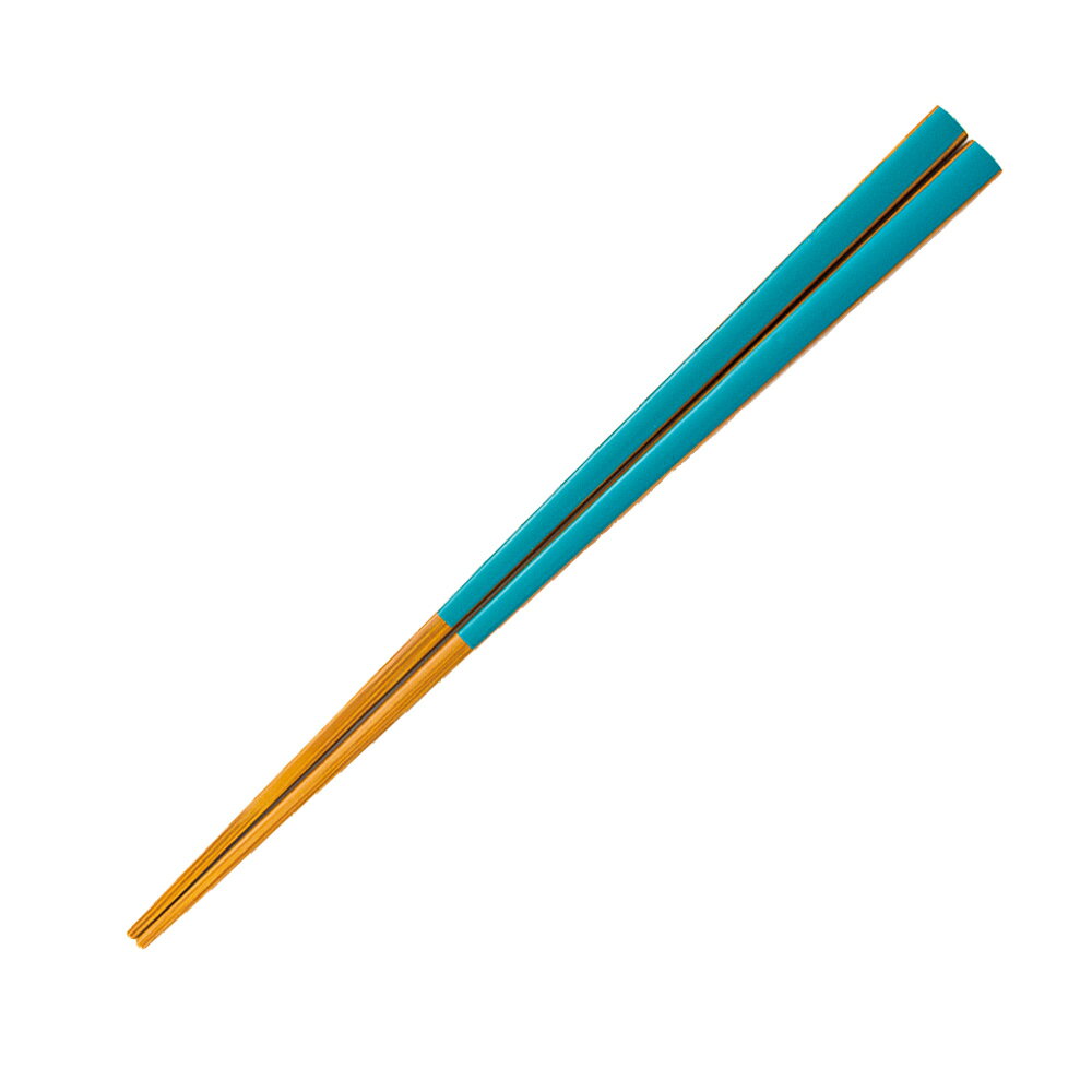 ★10%OFFクーポン!! 5/23 20:00-5/27 1:59★ 【萬洋】 日本製 スス竹箸モダンカラー 23cm 青 26-306B
