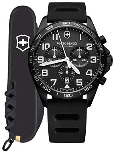 ビクトリノックス 腕時計（メンズ） VICTORINOX ビクトリノックス 腕時計 FIELDFORCE SPORT CHRONO Black Edition 241926.1 メンズ ブラック