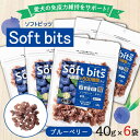 溝陸舎 犬里食堂 soft bits ソフトビッツ ビッツ果物　ブルーベリービッツ果物　ブルーベリー 40g×6袋