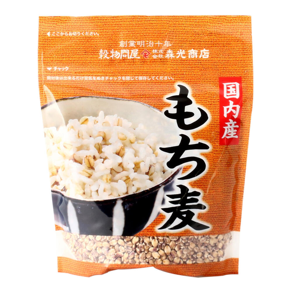 森光商店 国内産 もち麦 300g もちむぎ むぎごはん 麦飯 穀物 食物繊維 もちもち ぷちぷち 押麦 バラタイプ 大麦 麦ごはん 手軽 ダイシモチ