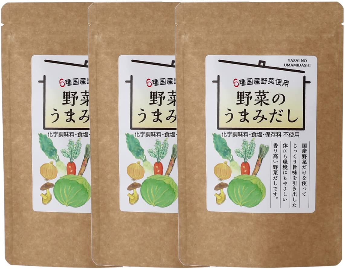 【宝山九州】野菜のうまみだし・6P 30g(5g×6包)×3袋