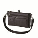 ★最大2400円OFFクーポン!~6/11 01:59★コーナンオリジナル LIFELEX ウスマチショルダー横BK SB19-7409BK/ショルダーバッグ 収納ポケット サイズ:約幅270×奥行き30×高さ170mm ライフレックス