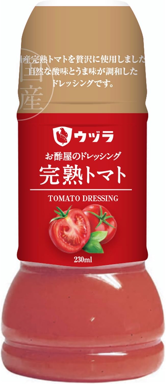 【大興産業】ウヅラお酢屋のドレッシング 完熟トマト 230ml