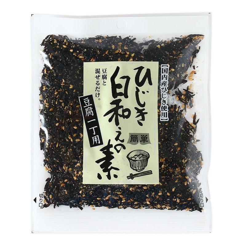 【山忠】ひじき白和えの素豆腐 一丁用 60g / おかず おつまみ 簡単 しらあえ 豆腐料理 お手軽 レトルト 料理の素