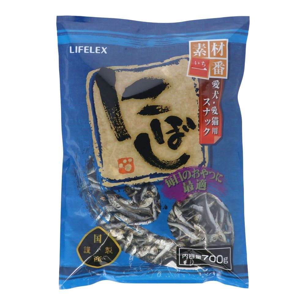 コーナンオリジナル LIFELEX 素材一番にぼし 700g／猫 犬 おやつ 国産 煮干し ペットフード 天然素材 ライフレックス