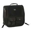 ★店内全商品P2倍!6/29-6/30★ コーナンオリジナル LIFELEX ライフレックス ドーム型リュック ブラック SS12-5568 / お出かけ リード付 ペット (約):幅35×奥行23×高さ38cm