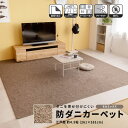 ★最大2400円OFFクーポン!7/19(土) 20:00-7/26(土) 01:59★ コーナンオリジナル LIFELEX ライフレックス 防ダニカーペット 江戸間約4.5帖 モカミックス / 裏張り加工 床暖房・ホットカーペット対応 オールシーズン
