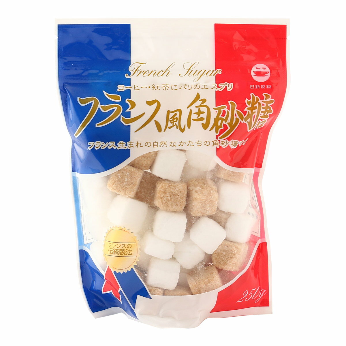 【5/9〜5/16限定!最大777円OFFクーポン】【ウェルネオシュガー】フランス風角砂糖 250g / 砂糖 調味料 カップ印 家庭用 甘味 あまみ 便利 使いやすい コーヒー 紅茶 角砂糖 キューブシュガー フランス風 ティータイム