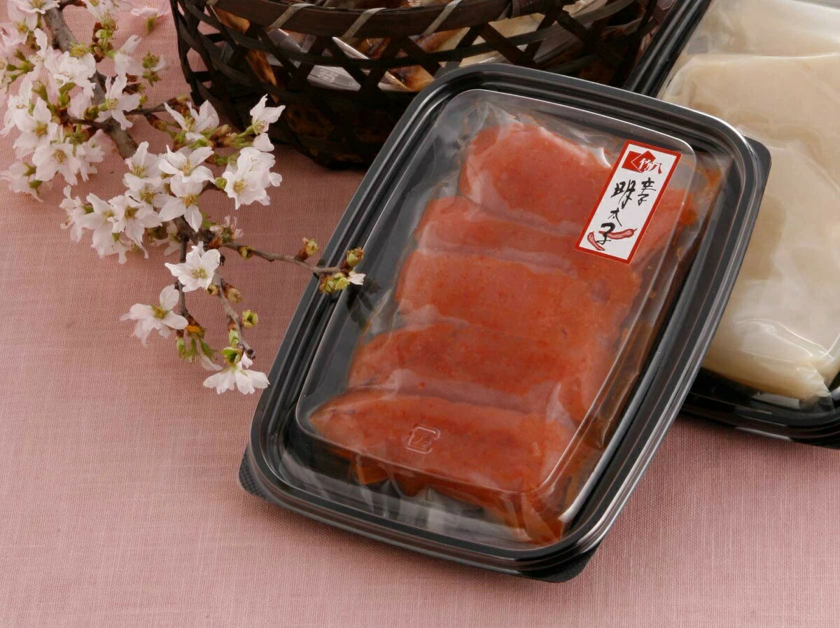【東京竹八】辛子明太子(上切子) 200g / ギフト 贈り物 佐賀県 めんたいこ おかず おつまみ 明太子 九州 お弁当 便利 漬け込み 日本酒 昔ながら 詰合せ 化粧箱入り