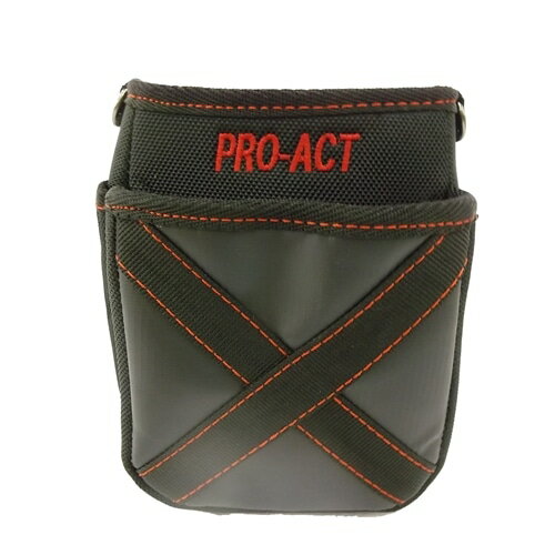コーナンオリジナル PROACT プロアクト 腰袋 2段 小 レッドライン PAML-382 / 道具袋 約17×14×7cm コーナン