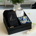 bloombox 或る焙煎所 ギフトセット( プリザーブドフラワー ブルー系 / ランチバッグ / ドリップコーヒー60g×5 )ブルームボックス 大分 コーヒ...
