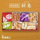 【日高水産加工】桜島 豆腐入りさつま揚げ 8枚、えそ棒天 200g、ちぎり蒲鉾 200g、いかにら 200g / 鹿児島 さつま揚げ お土産 おつまみ 練り物