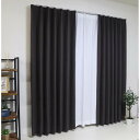 ★最大2400円OFFクーポン!7/19(土) 20:00-7/26(土) 01:59★ コーナンオリジナル LIFELEX ライフレックス 防炎+遮光カーテン グレウス100×135cm ブラック / 遮熱 保温 機能性 エレガント 遮光率99.99%