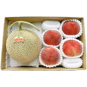 ★最大2400円OFFクーポン!7/19(土) 20:00-7/26(土) 01:59★ 2025年 夏ギフト お中元 北海道産 メロン&山梨県産 桃 Y14-...