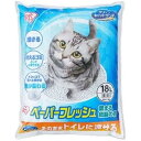 【まとめ買い】 アイリスオーヤマ ペーパーフレッシュ 18L×3個セット 猫砂 ケース販売(4)