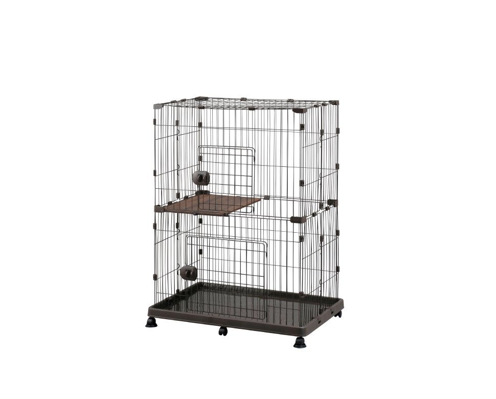 アイリスオーヤマ ペットケージ PEC-902V / ペットケージ 猫 猫用 ネコ ねこ ケージ 2段 キャットケー..