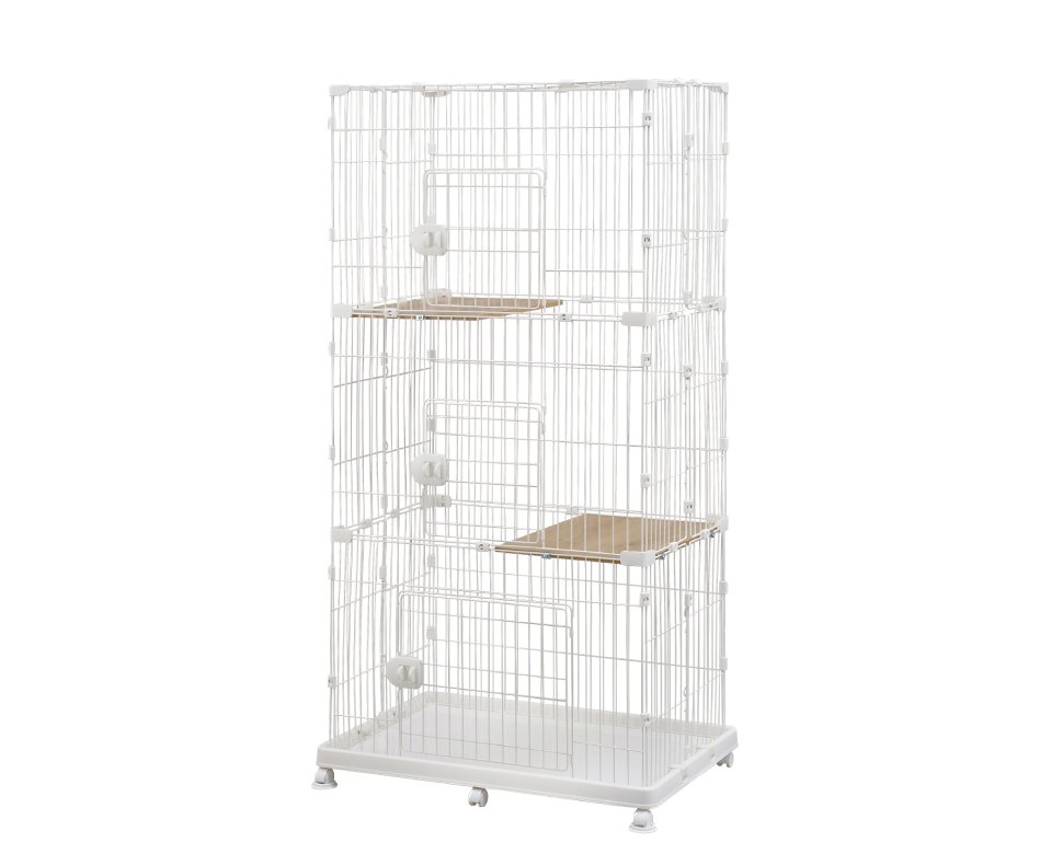 アイリスオーヤマ ペットケージ PEC-903V / ペットケージ 猫 猫用 ネコ ねこ ケージ 3段 キャットケー..