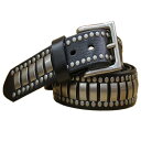 【楽天スーパーSALE限定11%オフ】ベルト スタッズベルト メンズ ロングサイズ レディース 本革 レザーベルト カジュアルベルト デニムシャツ ジーンズ ギフト 紳士用