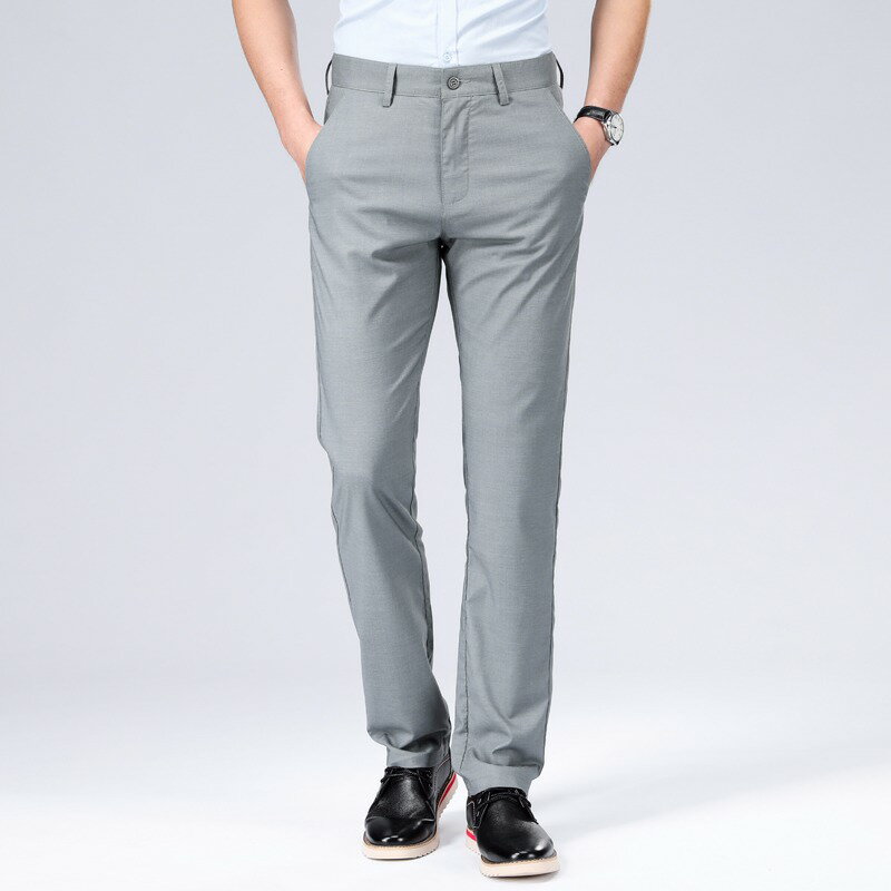 Skinney Pants - 裾上げ済 スラックス メンズ ワンポイント 大きいサイズ ストレッチ 美脚 スリム ビジネスパンツ 家庭洗濯可 紳士 カジュアル