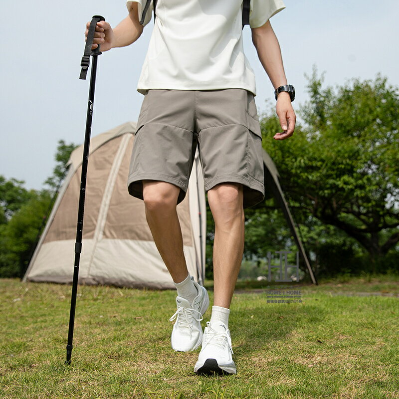 Rakuten - クライミングパンツ メンズ ショートパンツ カーゴパンツ ゴムウェスト ひんやり スポーツ イージーパンツ 短パン おしゃれ 接触冷感 速乾 水陸両用 アウトドア