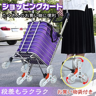 バッグ付アルミワイヤーカート 折りたたみ式 容量35L 段差対応 軽量 敬老の日 お買いものカート ショッピングカート 折りたたみ