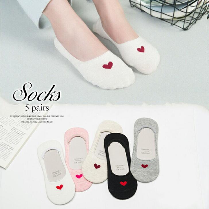 【在庫限り】 レディース 5枚組 ショートソックス 靴下 くるぶし スニーカー用 フォットカバー くつし..