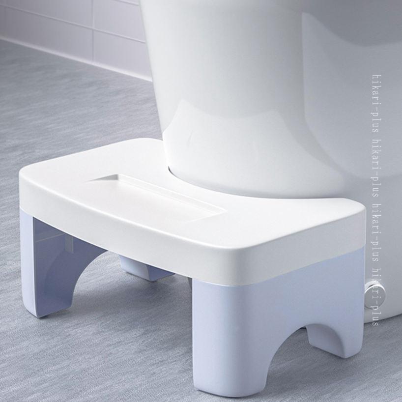 HIKARIplusのトイレ踏み台 補助踏み台 多機能 踏み台 ステップスツール トイレトレーニング 高さ17cm トイレオットマン おしゃれ 滑り止め スモールスツール キッチン トイレなどに適用 場所取らない トイレスツール 収納便利 トイレステップ hikari-plus｜アングル3
