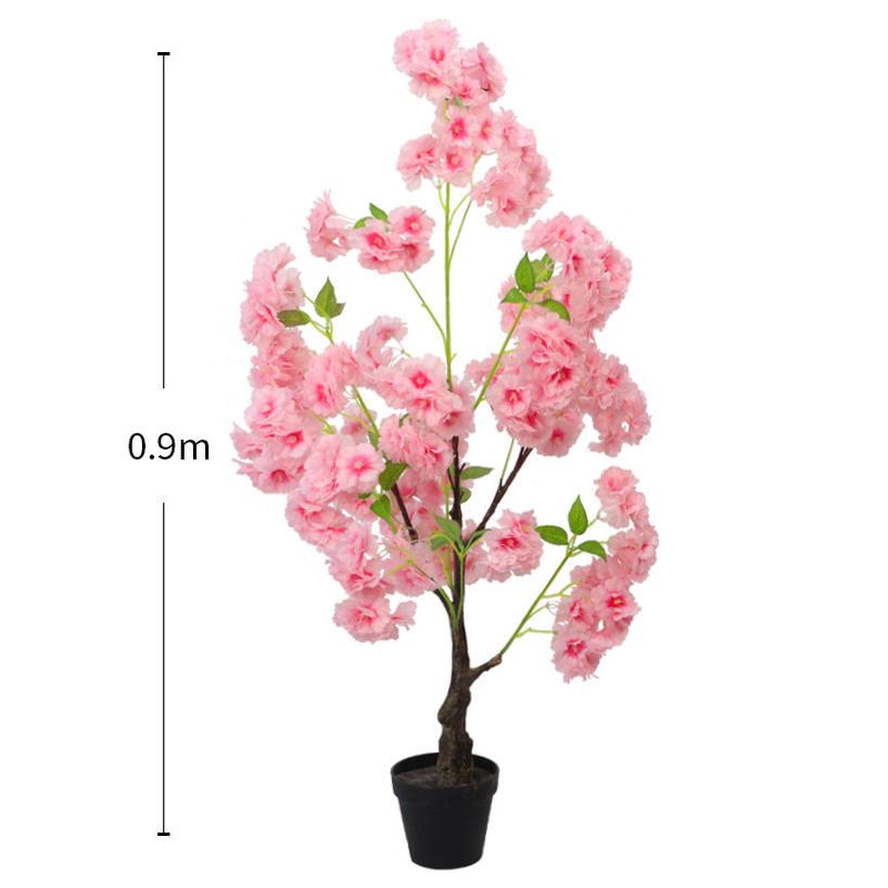 HIKARIplusの810円OFFクーポン 人工観葉植物 桜の木 多幸の木 造花 観葉樹 虫がわかない 土を使わない インテリア 飾り 世話いらず 水やり不要 オフィス ホーム デコレーション フェイクグリーン 屋内 大型 玄関 キッチン リビング おしゃれ お祝い hikari-plus｜アングル3