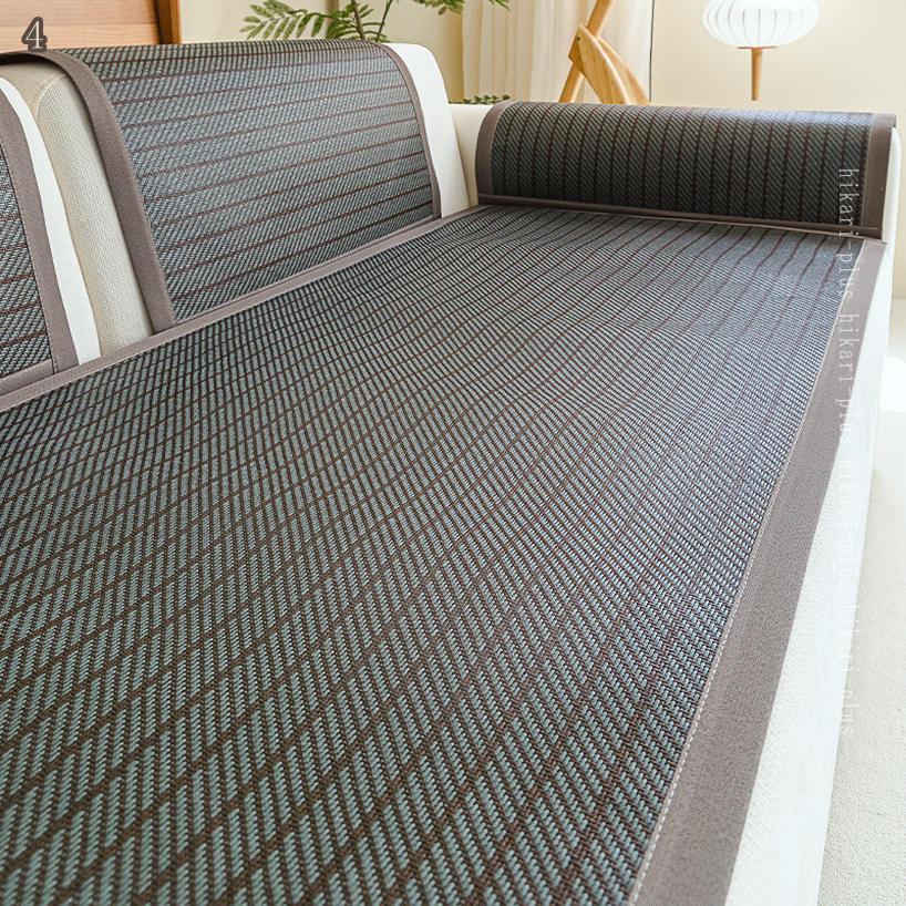 1000円OFFクーポン 長座布団 ソファーシーツ ダイニング キズ防止 四季適用 おしゃれ ペット可 籐素材 洗濯可 速乾 丸洗いOK キズ隠し 吸湿 多目的 カバー L字カウチ対応 爪とぎ防止 肌触り良い 洗濯OK モノトーン ソファーシート ソファーカバー hikari-plus [3]