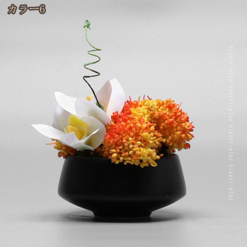 HIKARIplusの810円OFFクーポン 造花 フェイクフラワー 卓上 苔玉風 鉢植え フラワーアレンジメント 人工観葉植物 本物そっくり 長持ちする 耐退色 耐候 フェイクグリーン 現代的な装飾 現代的な装飾 フラワーアレンジメント お手入れやすい hikari-plus｜アングル3