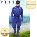 1000円OFFクーポン ウェーダー メンズ ストッキングウェーダー 釣り 狩猟 フィッシングウエーダー フード付き 漁業 田植え 雨天作業 厚底ソール 滑り防...