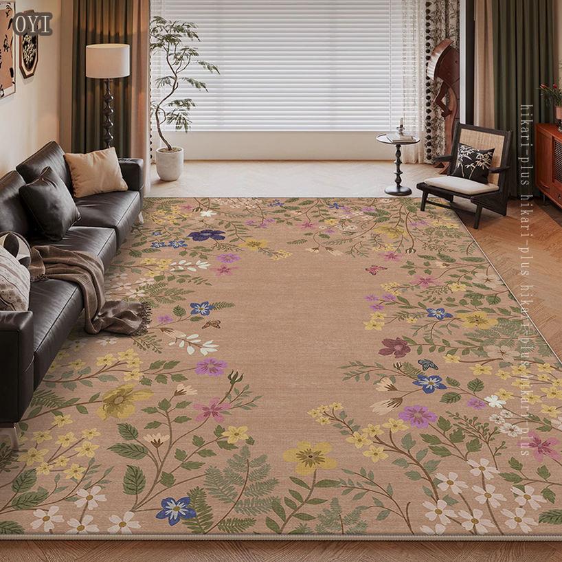 カーペット ペルシャ風 ラグ 約3畳 おしゃれ じゅうたん 厚手 地毯 洗える 絨毯 滑り止め リビングマット 防音 フロアマット 抗菌防臭 プールマット 花柄 デスクマット 低反発 可愛い 北欧 hikari-plus