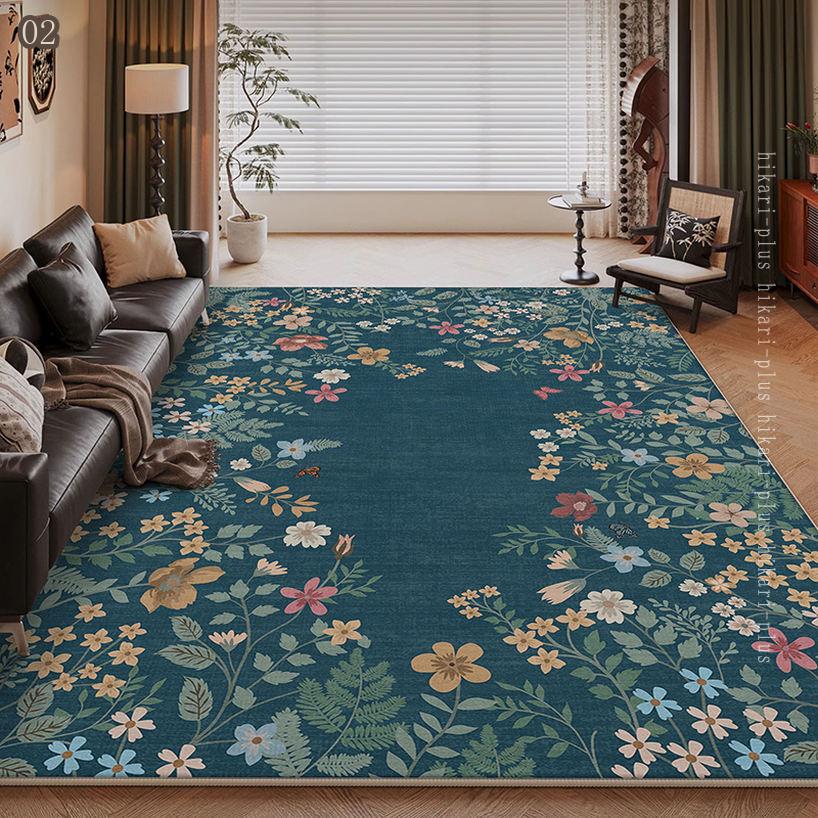 カーペット ペルシャ風 ラグ 約3畳 おしゃれ じゅうたん 厚手 地毯 洗える 絨毯 滑り止め リビングマット 防音 フロアマット 抗菌防臭 プールマット 花柄 デスクマット 低反発 可愛い 北欧 hikari-plus [2]