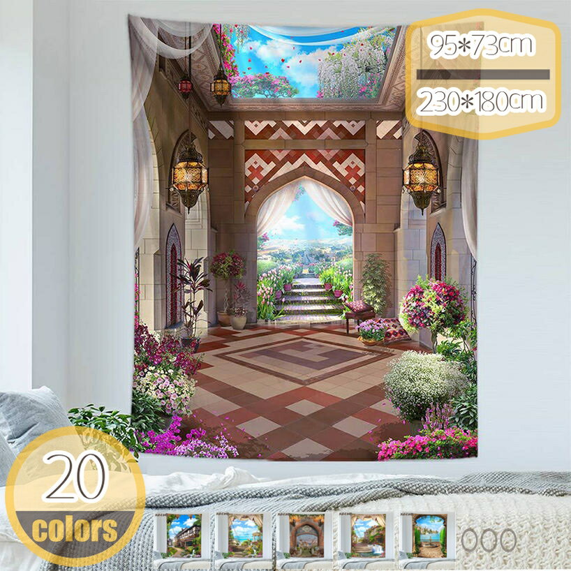 300円OFFクーポン タペストリー 森 渓流 木 大判 壁掛け 壁飾り 自然景色 花 海 布ポスター 新緑の並木 部屋 窓の飾り インテリア リビングルーム ベッドルーム 自宅 お店 オシャレ 間仕切り 背景 多機能 雰囲気転換 新居祝い 個性ギフト hikari-plus