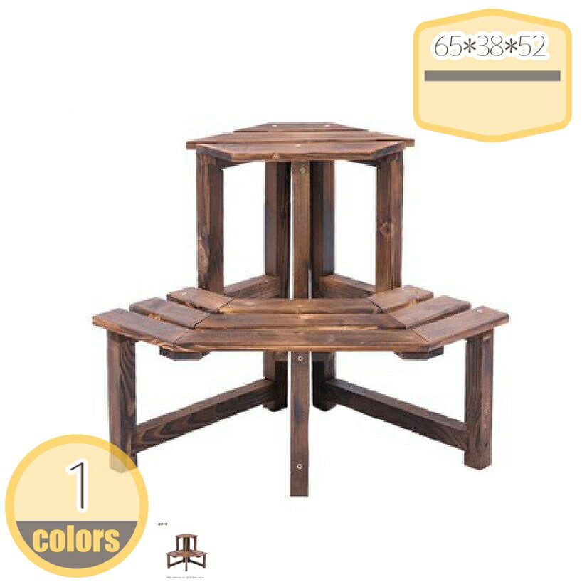 Flower Stand - 【フラワースタンド2段】 木製スタンド プランターラック ベランダ フラワースタンド 木製 ガーデニング 多肉植物スタンド ガーデニング 園芸ラック 花棚 観葉植物 多肉 鉢植えスタンド 花瓶置き台 室内 簡単組立 おしゃれ 屋内/屋外用 hikari-plus